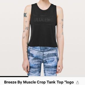 Lululemon Breeze by muscle crop tank